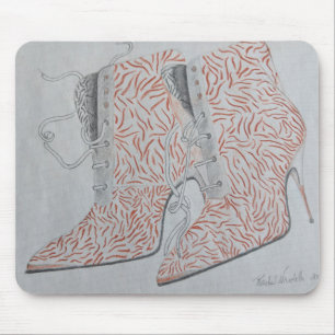 Alfombrilla De Ratón zapatos del baile, botas del baile, cojín de rat