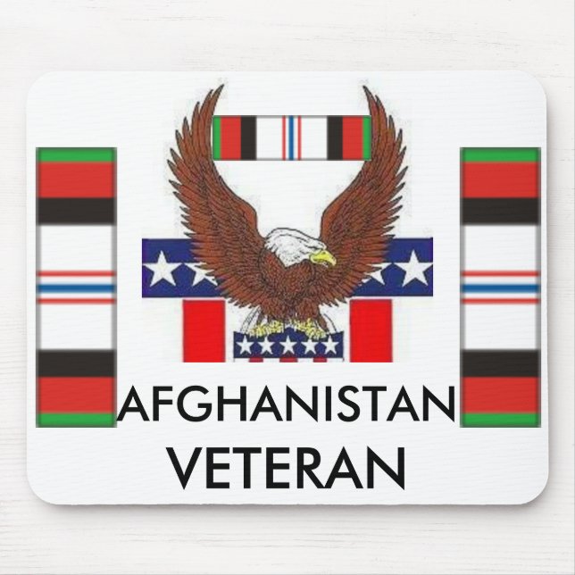 Alfombrilla De Ratón zaz-AFGHANISTAN/VETERAN (Frente)