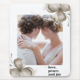 Alfombrilla De Ratón Zazzle love peace & joy mouse pad