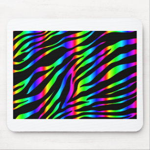 Alfombrilla De Ratón zebra arco iris