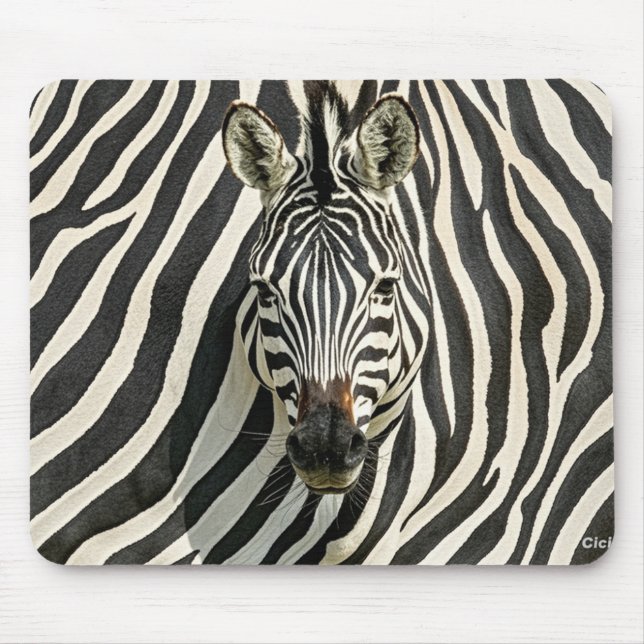 Alfombrilla De Ratón Zebra Mouse Mat (Frente)