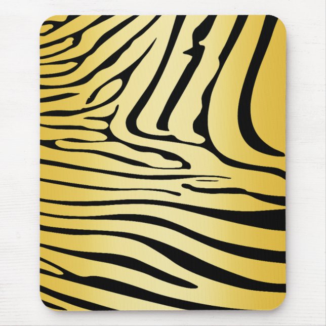 Alfombrilla De Ratón Zebra Zebra Yellow (Frente)