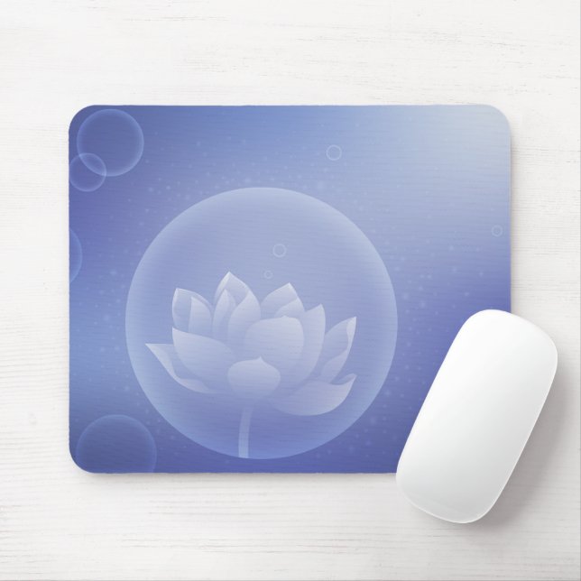 Alfombrilla De Ratón Zen Mindfulness Gift - Soft Lotus Flower Mouse Pad (Con ratón)