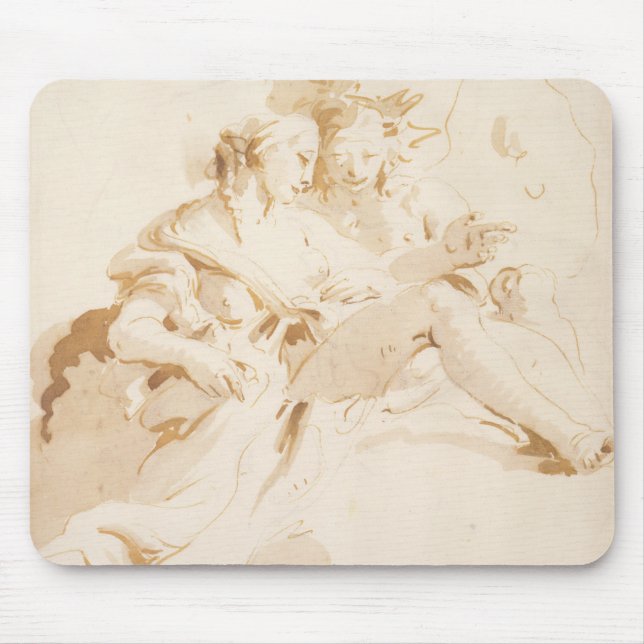 Alfombrilla De Ratón Zephyr y flora (Frente)