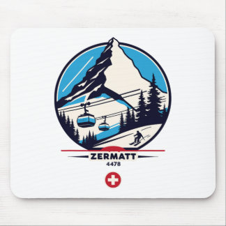 Alfombrilla De Ratón Zermatt 4478 - Esquí en el Problemhorn