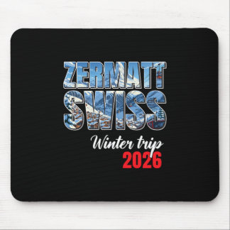 Alfombrilla De Ratón Zermatt Suiza Viaje de Invierno 2026 Alpes Esquí S