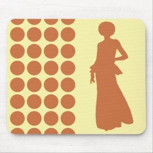 Alfombrilla De Ratón Zest Cream Neutral Dots Fashion Silhouette