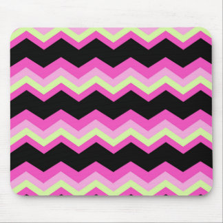 Alfombrilla De Ratón zigzag fuchsia chevron rosado