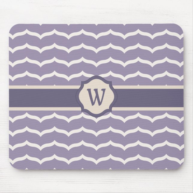 Alfombrilla De Ratón Zigzag Mousepad florecido (Frente)