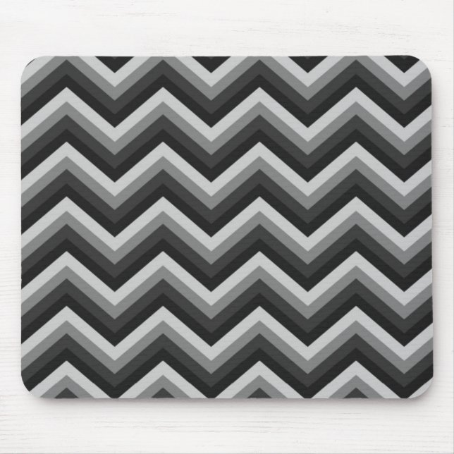Alfombrilla De Ratón Zigzag retro Chevron del modelo (Frente)
