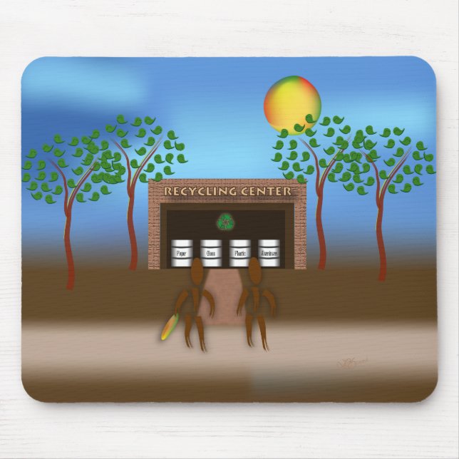 Alfombrilla De Ratón Zinglees ~ Reciclaje (Frente)