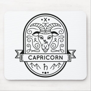 ALFOMBRILLA DE RATÓN ZODIAC BADGE SÍMBOLO CAPRICORN STROS