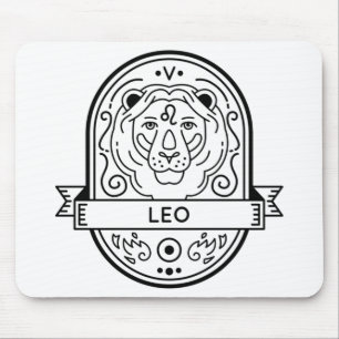 ALFOMBRILLA DE RATÓN ZODIAC BADGE SYMBOL LEO STROS