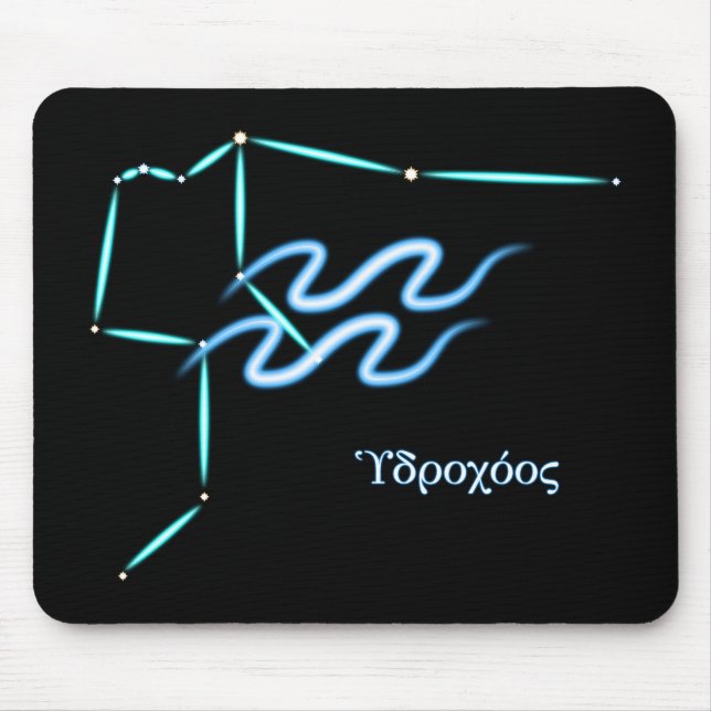 Alfombrilla De Ratón Zodiac Constellation Aquarius Mouse Pad (Frente)