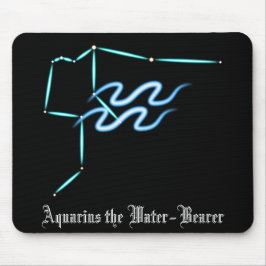 Alfombrilla De Ratón Zodiac Constellation Aquarius Mouse Pad