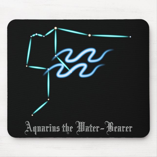 Alfombrilla De Ratón Zodiac Constellation Aquarius Mouse Pad (Frente)