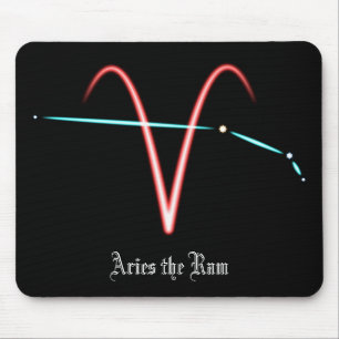 Alfombrilla De Ratón Zodiac Constellation Aries Mouse Pad