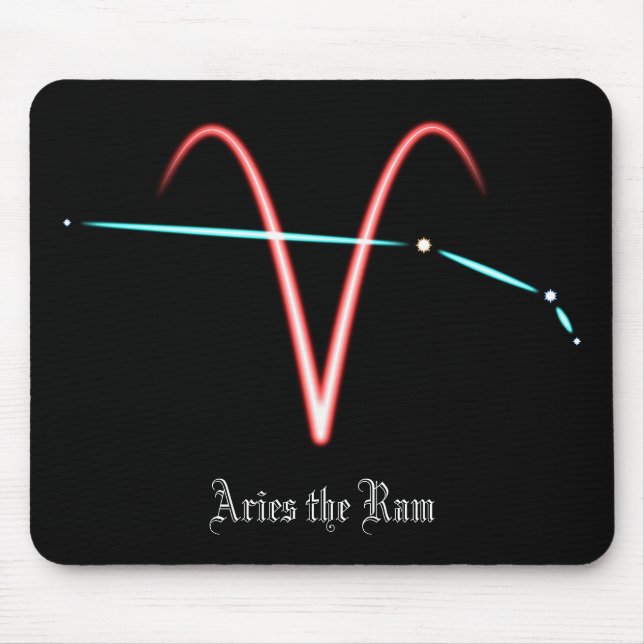 Alfombrilla De Ratón Zodiac Constellation Aries Mouse Pad (Frente)