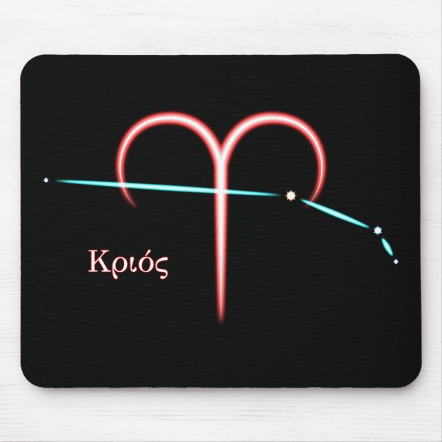 Alfombrilla De Ratón Zodiac Constellation Aries Mouse Pad (Frente)