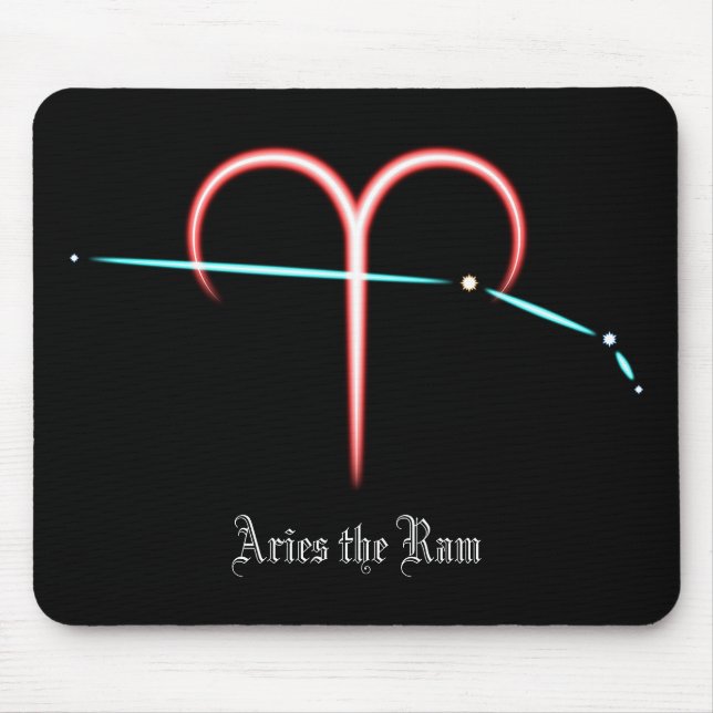Alfombrilla De Ratón Zodiac Constellation Aries Mouse Pad (Frente)