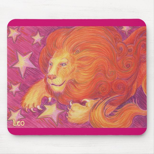 Alfombrilla De Ratón Zodiac Leo mousepad (Frente)