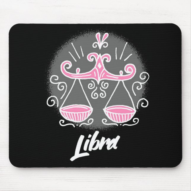 Alfombrilla De Ratón Zodiac Libra Symbol Pad Mouse (Frente)