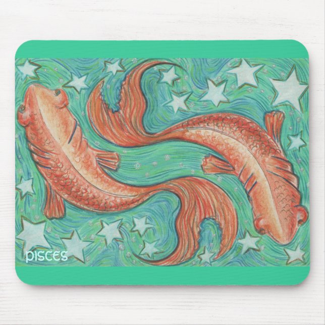 Alfombrilla De Ratón Zodiac Pisces mousepad (Frente)