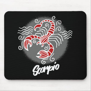 Alfombrilla De Ratón Zodiac Scorpio Símbolo almohadilla del ratón