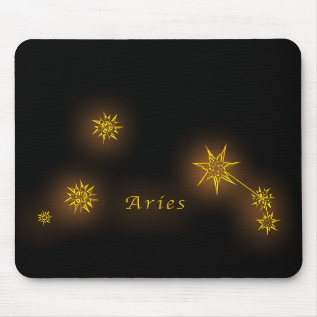 Alfombrilla De Ratón Zodiaco - aries (Frente)