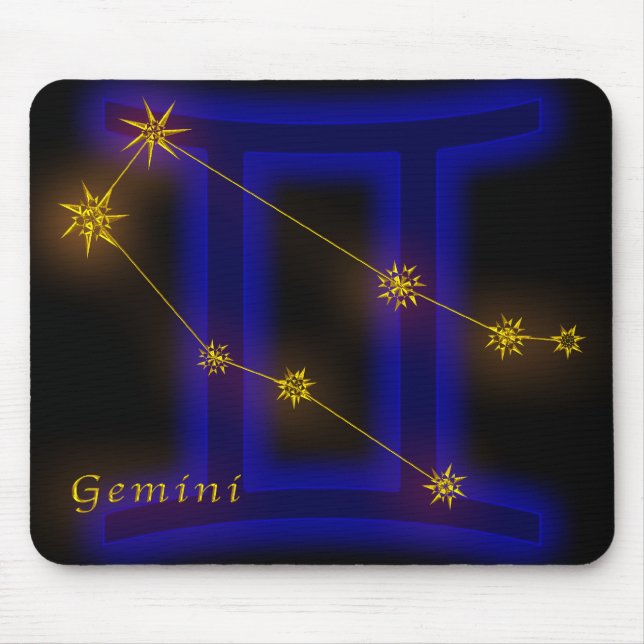 Alfombrilla De Ratón Zodiaco - Gemini (Frente)