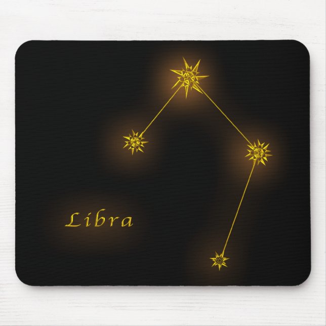 Alfombrilla De Ratón Zodiaco - libra (Frente)