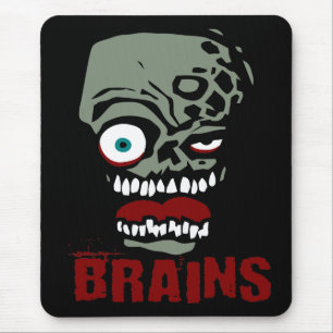 Alfombrilla De Ratón Zombi de los cerebros