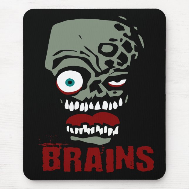 Alfombrilla De Ratón Zombi de los cerebros (Frente)