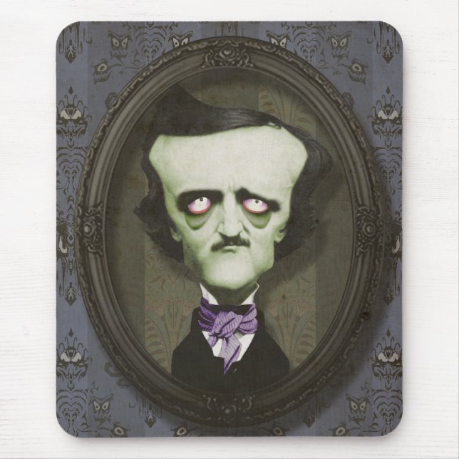 Alfombrilla De Ratón Zombi frecuentado Poe Mousepad (Frente)