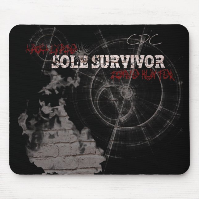 Alfombrilla De Ratón Zombie Apocalipsis Sole Survivor Mouse Pad (Frente)