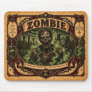Alfombrilla De Ratón Zombie, Monstruo de Circo Antiguo