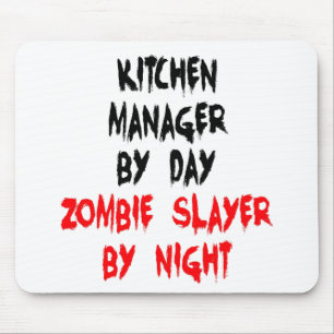 Alfombrilla De Ratón Zombie Slayer Kitchen Manager