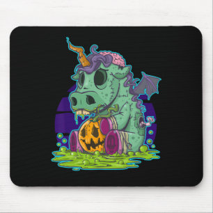 Alfombrilla De Ratón Zombie Unicornio disfraz de Halloween Fantasma-Mum