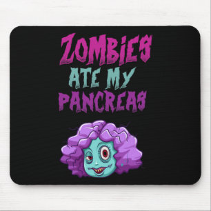 Alfombrilla De Ratón Zombies Se Comieron Mi Páncreas Chicas T1d Diabete