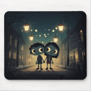 Alfombrilla De Ratón Zombis guapos y tristes en el amor - Mousepad