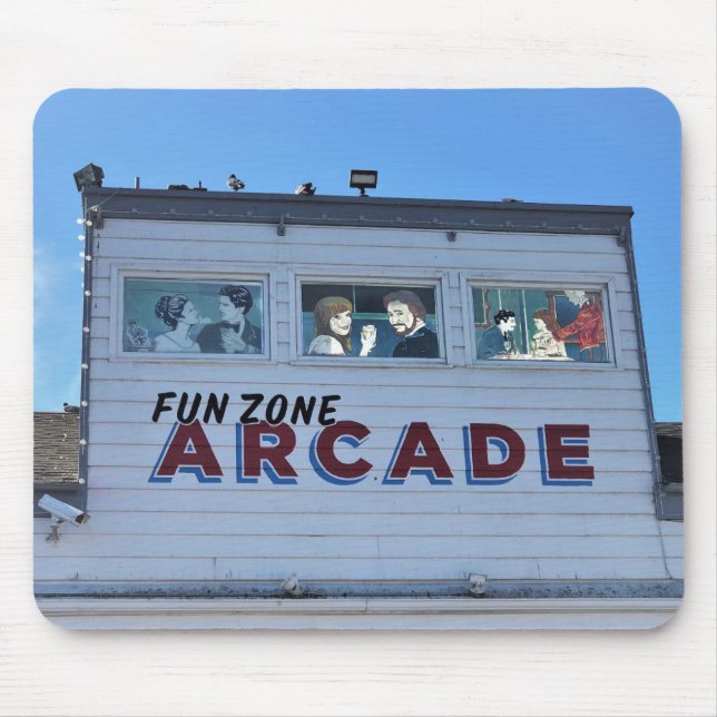 Alfombrilla De Ratón Zona de diversión de Balboa, Newport Beach, Califo (Frente)