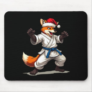 Alfombrilla De Ratón Zorro De Animales Gracioso En Uniforme De Karate P