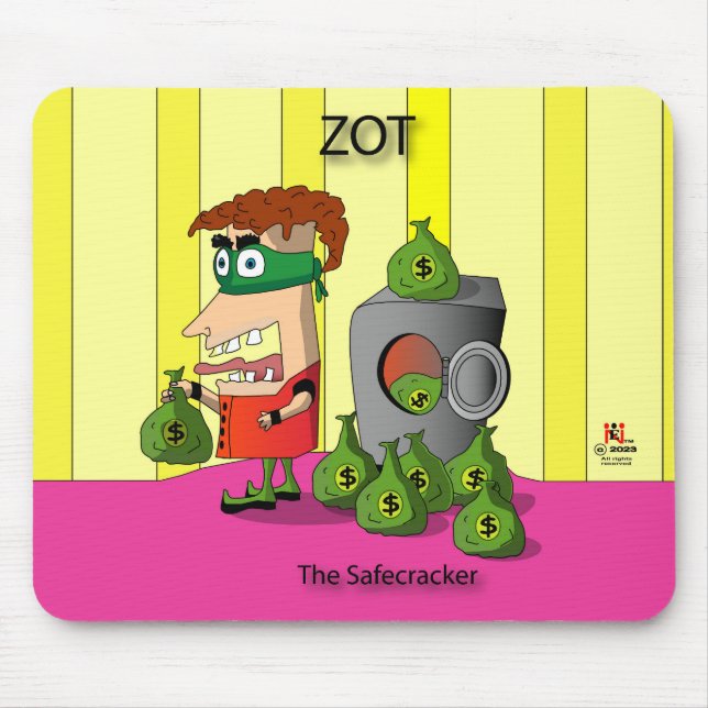 Alfombrilla De Ratón Zot the Safecracker Mousepad (Frente)