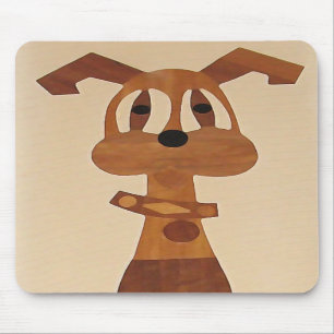 Alfombrilla De Ratón ZV- mousepad enrrollado lindo del perro