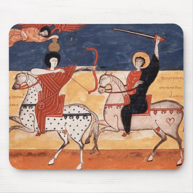 Alfombrilla guerreros medievales (Frente)