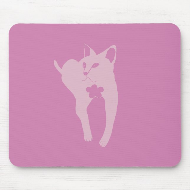 Alfombrilla para ratón amante de los gatos (Frente)