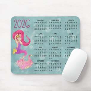 Alfombrilla para ratón Calendario de escritorio Si
