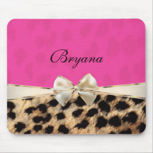 Alfombrilla para ratón con estampado de leopardo y