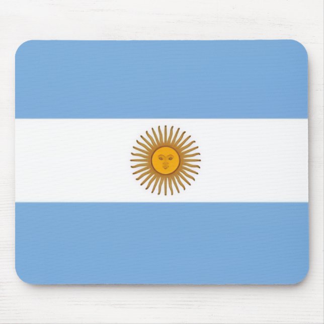 Alfombrilla para ratón con la bandera de Argentina (Frente)