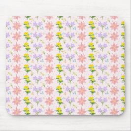 Alfombrilla para ratón con patrón botánico de flor